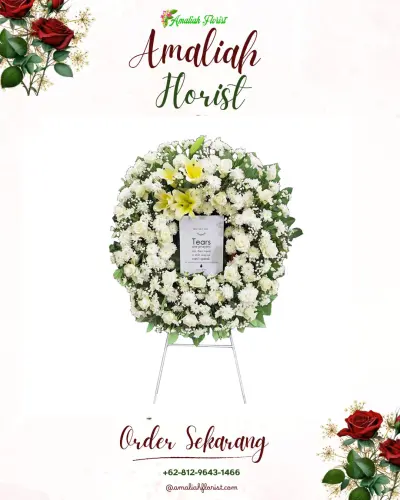 Krans Bunga Duka Cita di Rumah Duka Gading Serpong