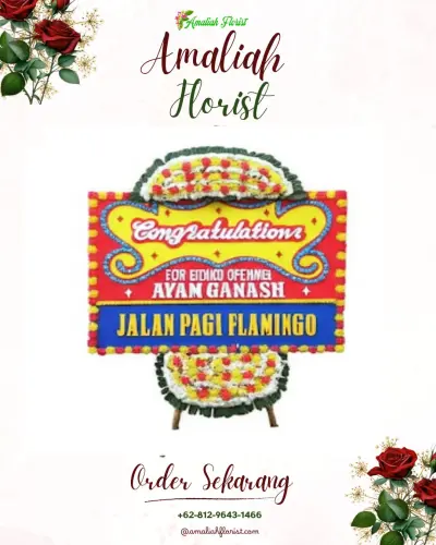 Bunga Papan Congratulation di Rumah Duka Gading Serpong
